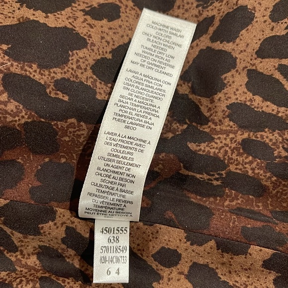 CHICO’S NWOT Size 3 (16-18) Faux Fur Vest Animal Print Lining • Super Soft • - Picture 13 of 15